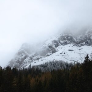 Snow Mountains - Peaceful winter scene of snow-covered mountains #19196724