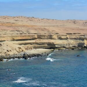 Beach Scenery - Breathtaking view of coastal cliffs with waves c #26752981