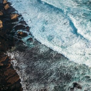 Beach Scenery - A stunning aerial view of Bali's rocky coast wit #2707233