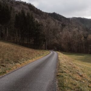 Mountain Landscapes - A peaceful road meanders through the picturesque #29813738