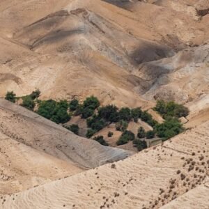 Desert Wilderness - A stunning aerial shot of Israel's arid desert t #30187308