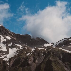 Snow Mountains - Breathtaking view of snow-capped mountain peaks #33497385