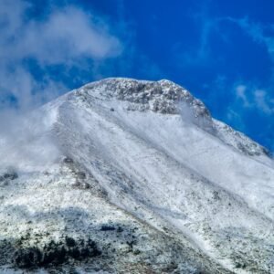 Mountain Landscapes - Beautiful snow-covered mountain peak with a vibr #36437590