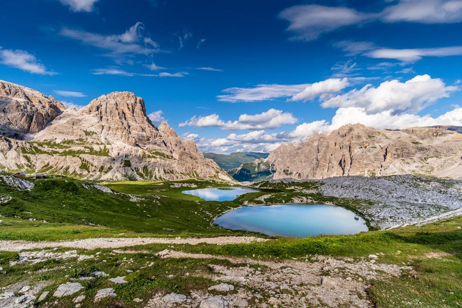 mountain landscapes scenic landscape of tre cime di lavaredo with la #3996438 Mountain Landscapes - Scenic landscape of Tre Cime di Lavaredo with la #3996438