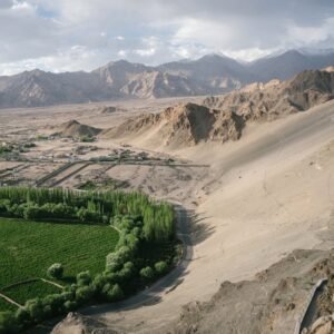 Mountain Landscapes - Stunning aerial view of a green valley amidst ru #5015005
