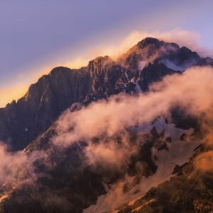 Snow Mountains - Breathtaking view of the Caucasus mountains at s #8957663