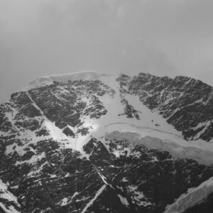 Snow Mountains - Captivating monochrome image showcasing a majest #8984149